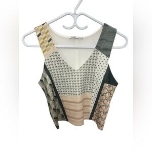Zara Patterned Sleeveless Top